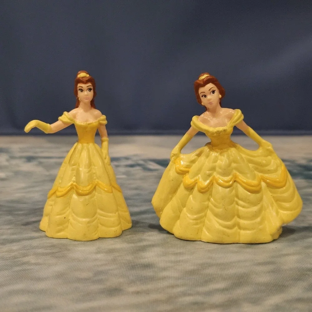Vintage Disney Applause Beauty & The Beast PVC Figure Lot (6) Belle Beast Lumier